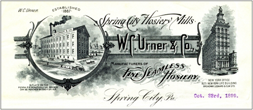 New - SCI - Urner Hosiery Mills