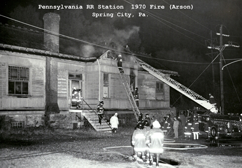 SCT - Fire at RR Station 1970
